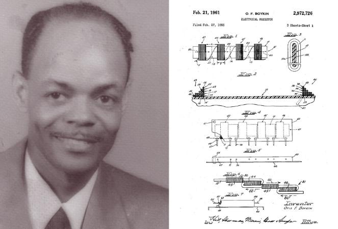Otis Boykin and his patent that improved electrical resistors